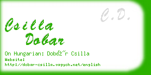 csilla dobar business card